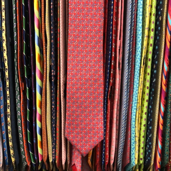 Hermès tie. Horsebits. - Picture 2 of 6